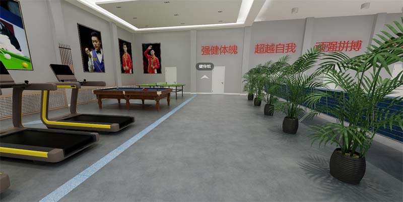 健身會所設計裝修效果圖&mdash;燦源裝飾